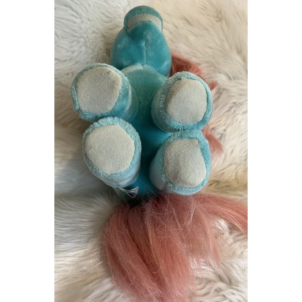 Vintage My Little Pony G1 Bow Tie Plush Hasbro Softies Turquoise Pink Horse 80s